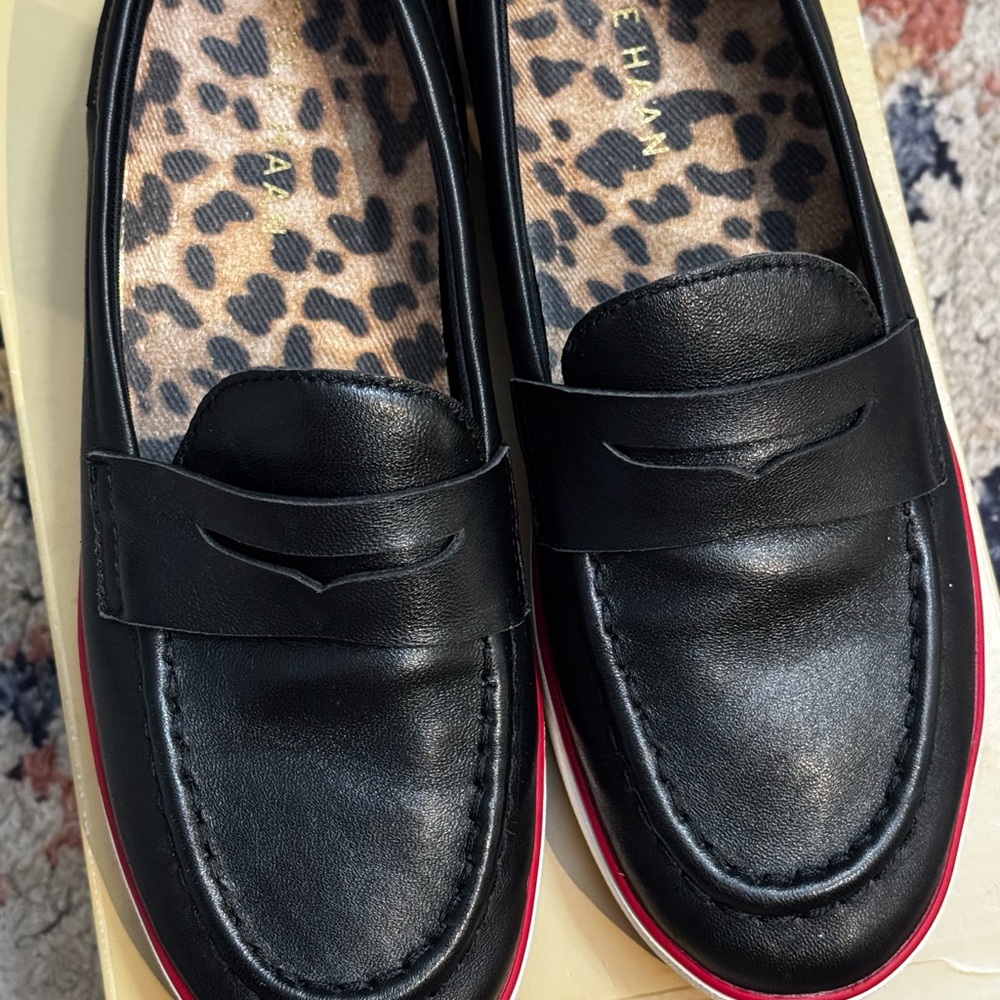 Cole Haan leather women shoes, black